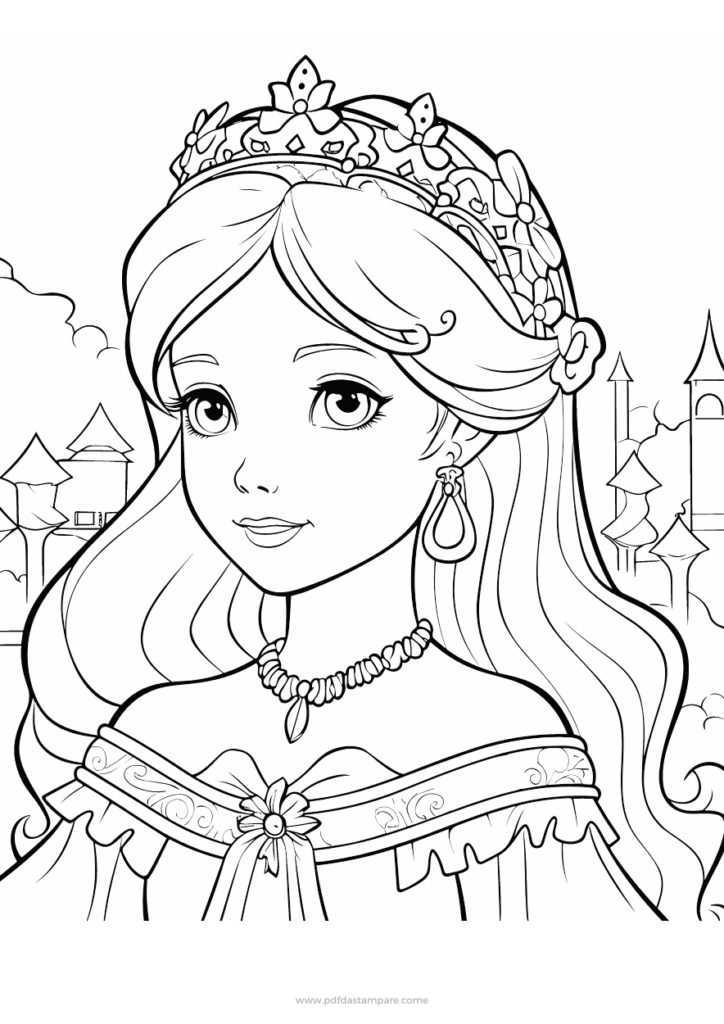 Disegni delle Principesse Disney da Colorare